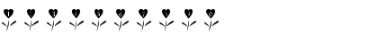 Download 101! Love Garden Regular Font Numeric Preview