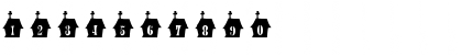 Download 101! Small Town Church Regular Font Numeric Preview