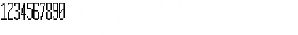 Download 15x5 Regular Font Numeric Preview