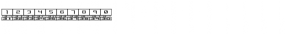 Download Binary BRK Regular Font Numeric Preview