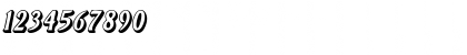 Download BinetShadowSSK Italic Font Numeric Preview