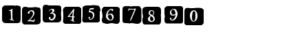 Download 2PeasFleaMarketBlockIrregular Regular Font Numeric Preview