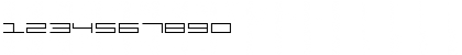 Download 399 Missile Thin Font Numeric Preview