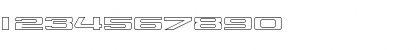 Download 914-OUTLINE Regular Font Numeric Preview