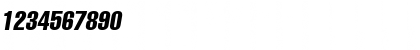 Download A1012HelvetikaCmprs TYGRA Compress-Italic Font Numeric Preview