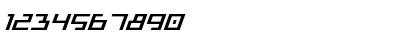 Download Bionic Type Expanded Italic Expanded Italic Font Numeric Preview