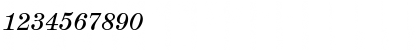 Download A850-Roman Italic Font Numeric Preview