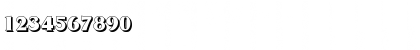 Download AaronBeckerShadow-Heavy Regular Font Numeric Preview