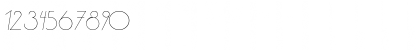 Download Aase Light Italic Font Numeric Preview