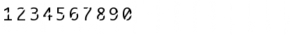 Download ABCThru Regular Font Numeric Preview