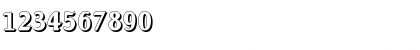Download AbelBeckerShadow Bold Font Numeric Preview