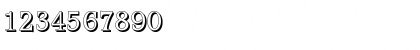 Download AccoladeShadow Regular Font Numeric Preview