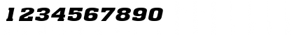 Download Ache Extended BoldItalic Font Numeric Preview