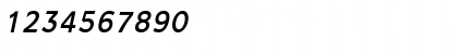 Download AdamsCondensed Italic Font Numeric Preview