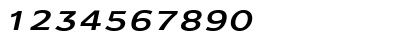 Download AdamsWide Italic Font Numeric Preview