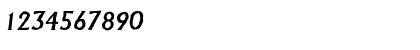 Download AdelonAntique-Medium Italic Font Numeric Preview