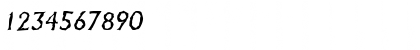 Download AdelonRandom Italic Font Numeric Preview