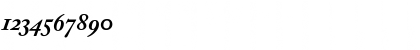 Download ACaslonExp Bold Italic Font Numeric Preview
