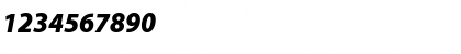 Download AdobeCorporateIDMyriad-Black BlackItalic Font Numeric Preview