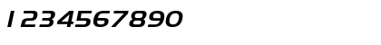 Download Aero Italic Font Numeric Preview