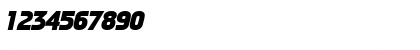 Download AgateSSK BoldItalic Font Numeric Preview