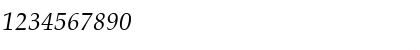Download AGPalatial Italic Font Numeric Preview