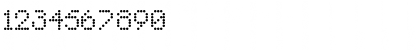 Download AI pointe Regular Font Numeric Preview