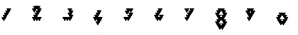 Download Bizar Loved Triangles Regular Font Numeric Preview
