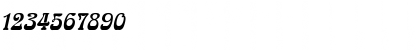 Download Aidan Italic Font Numeric Preview