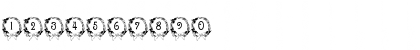 Download BJF Christmas Wreath Regular Font Numeric Preview