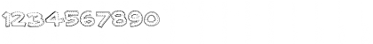 Download AKApplique White Regular Font Numeric Preview