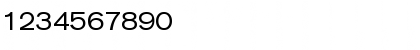 Download AkzentExtended Regular Font Numeric Preview