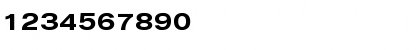 Download Akzidenz-Grotesk Extended BQ Regular Font Numeric Preview