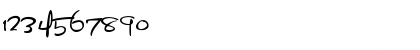Download AL Sandra Regular Font Numeric Preview