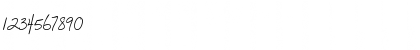Download AL Script Hand Regular Font Numeric Preview