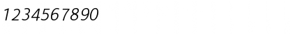 Download Alber Light Italic Font Numeric Preview