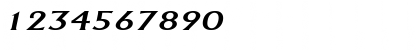 Download AlbertaWide Italic Font Numeric Preview