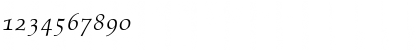 Download Aldus RomanSC Italic Font Numeric Preview