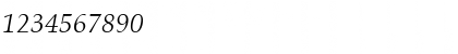 Download Aldus LT Roman Italic Font Numeric Preview