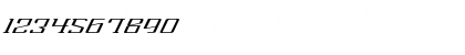 Download Alexander Light Italic Font Numeric Preview
