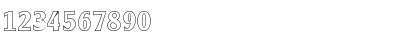 Download AlexanderBeckerOutline Bold Font Numeric Preview