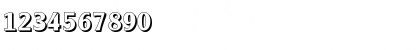 Download AlexanderBeckerShadow Bold Font Numeric Preview