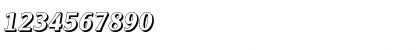 Download AlexanderBeckerShadow BoldItalic Font Numeric Preview