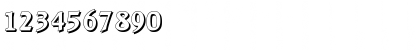 Download AliBeckerShadow Bold Font Numeric Preview