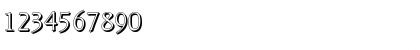 Download AliBeckerShadow-Light Regular Font Numeric Preview