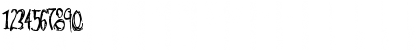 Download alien strawberry Regular Font Numeric Preview