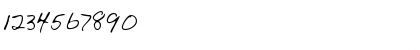 Download AllensHand Regular Font Numeric Preview