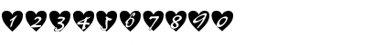 Download AllHeartsNormal Medium Font Numeric Preview