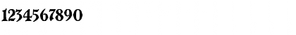 Download BlackmoorPlain Regular Font Numeric Preview