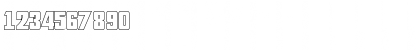 Download AllisonBeckerOutline Bold Font Numeric Preview